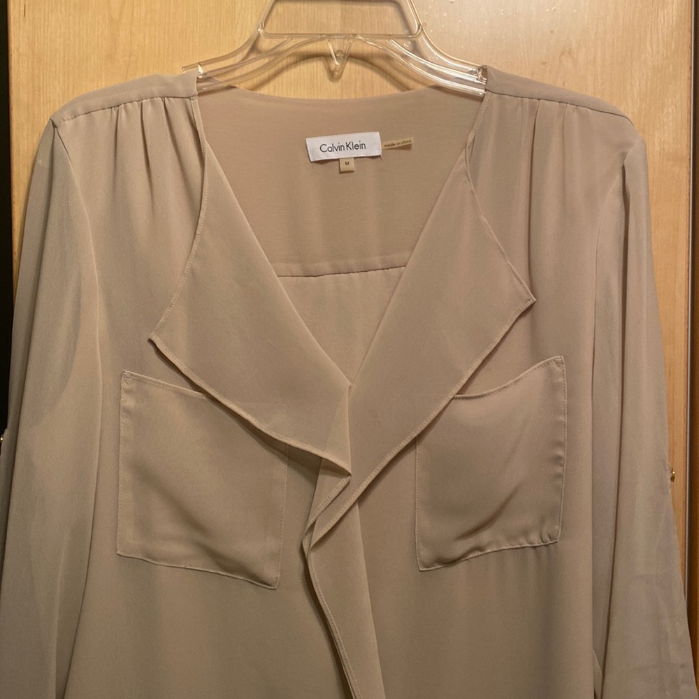 Beige women’s blouse Calvin Klein